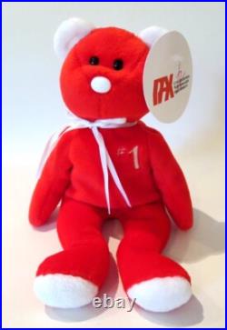 AUTHENTICATED Ty #1 REP BEAR BEANIE BABY TEDDY PROTOTYPE ULTRA RARE 253 WHITE AUTHENTICATED Ty #1 REP BEAR BEANIE BABY TEDDY PROTOTYPE ULTRA RARE 253 WHITE