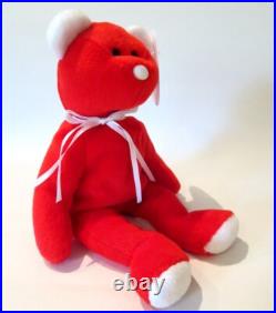 AUTHENTICATED Ty #1 REP BEAR BEANIE BABY TEDDY PROTOTYPE ULTRA RARE 253 WHITE AUTHENTICATED Ty #1 REP BEAR BEANIE BABY TEDDY PROTOTYPE ULTRA RARE 253 WHITE