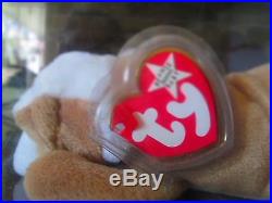 AUTHENTICATED Ty Original Beanie Baby RARE WRINKLES With RARE WHITE STAR Retired