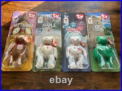 All 4 Mcdonalds Beanie Babies Collection Ultra Rare! Full Set