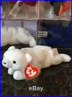 Authentic CHILLY the Polar Bear Rare 3rd/1st Gen Ty Beanie Baby