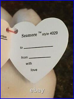 Authentic Rare SEAMORE the Seal 3rd/2nd Generation Ty Beanie Baby MWMT-MQ