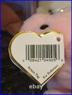 Authentic SQUEALER the Pig RARE 2nd Gen Hang 1st Gen Tush Tag Ty Beanie Baby