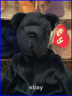 Authentic Super Rare 1st Generation Old Face JADE TEDDY Bear Ty Beanie Baby