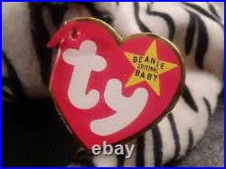Authentic Very Rare Ty Beanie Baby Blizzard The Tiger Many Errors 1996 Retired