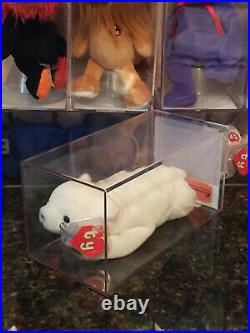 Authenticated CHILLY the Polar Bear Rare 2nd/1st Gen Ty Beanie Baby