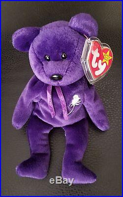 Authenticated RARE 1997 Ty Beanie Baby 2nd Edition Princess Diana Beanie Baby
