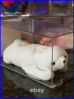 Authenticated Super RARE 1st Gen CHILLY the Polar Bear Ty Beanie Baby MWMT-MQ
