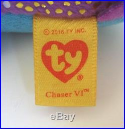 Authenticated TY Teeny Tys CHASER VI #6 ITALY EXCLUSIVE VIOLET Dragon ULTRA RARE