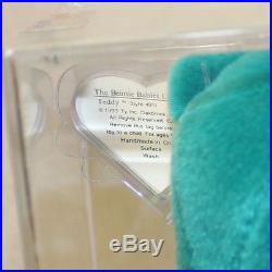 Authenticated Teddy OF Teal (Ultra Rare) MWMT 1st/1st gen Ty Beanie (AP 11359)