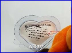 Authenticated Ty Beanie Baby Chocolate Original 9 Rare Korean 1st/1st Gen MWNMT