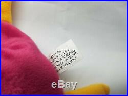 Authenticated Ty Beanie Baby Patti Raspberry Rare 2nd / 1st Gen Tag MWMT-MQ