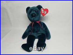 Authenticated Ty Beanie Baby Rare Jade New Face (NF) Teddy 2nd/1st Gen MWNMT
