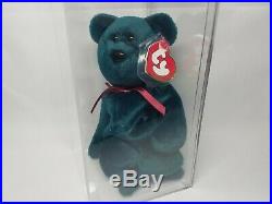 Authenticated Ty Beanie Baby Rare Jade New Face (NF) Teddy 3rd/1st Gen MWNMT