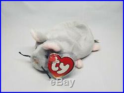 Authenticated Ty Beanie Baby Trap the Mouse Rare 3rd / 1st Gen Tag MWNMT