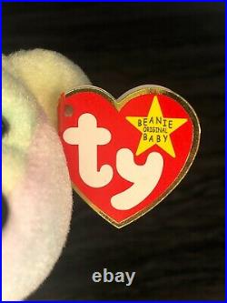 B. B Beanie Baby Bear TY RARE Mint Condition NEW with rare tush tag
