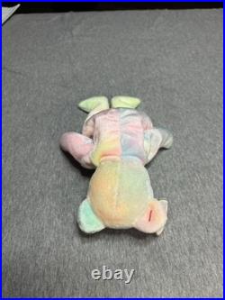 B. B Birthday Bear Rainbow B-day Ty Beanie Baby Retired very rare