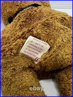 BEANIE BABY FUZZ rare retired with tags and tag errors 1998/1999