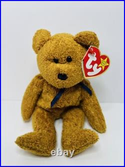 BEANIE BABY FUZZ rare retired with tags and tag errors 1998/1999