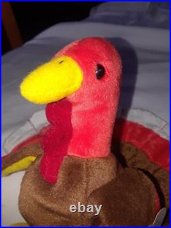 BEANIE BABY GOBBLES THE TURKEY 1996 TAG ERRORS Original Retired Rare