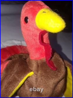 BEANIE BABY GOBBLES THE TURKEY 1996 TAG ERRORS Original Retired Rare