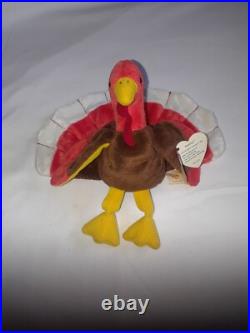 BEANIE BABY GOBBLES THE TURKEY 1996 TAG ERRORS Original Retired Rare