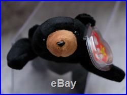 BLACKIE THE BEAR RARE BEANIE BABY 7 Tag Errors AUTHENTICATED 1993 1994