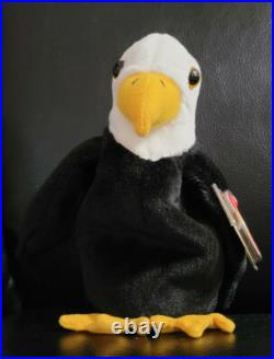Baldy The Eagle Ty Beanie Babies 1996 Errors Retired Rare Original Owner