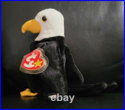 Baldy The Eagle Ty Beanie Babies 1996 Errors Retired Rare Original Owner