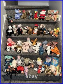 Beanie Babies Lot Of 60 Variety Of Rare & Limited Editiond, Great Condition Beanie Babies Lot Of 60 Variety Of Rare & Limited Editiond, Great Condition