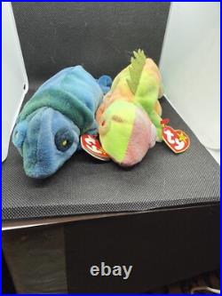 Beanie Babies-Rare-Beanie Babies Errors Retired Rainbow & Iggy Beanie Babies Beanie Babies-Rare-Beanie Babies Errors Retired Rainbow & Iggy Beanie Babies