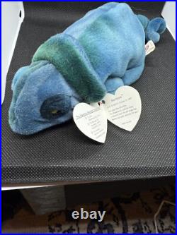 Beanie Babies-Rare-Beanie Babies Errors Retired Rainbow & Iggy Beanie Babies Beanie Babies-Rare-Beanie Babies Errors Retired Rainbow & Iggy Beanie Babies