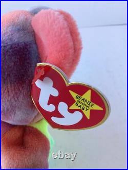 Beanie Babies Rare Peace Tag Error 1996 Must See Tie Dye Style VGC Beanie Babies Rare Peace Tag Error 1996 Must See Tie Dye Style VGC