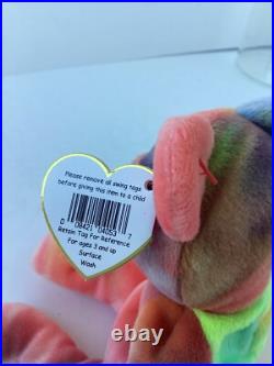 Beanie Babies Rare Peace Tag Error 1996 Must See Tie Dye Style VGC Beanie Babies Rare Peace Tag Error 1996 Must See Tie Dye Style VGC