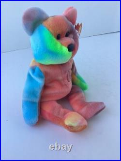 Beanie Babies Rare Peace Tag Error 1996 Must See Tie Dye Style VGC Beanie Babies Rare Peace Tag Error 1996 Must See Tie Dye Style VGC