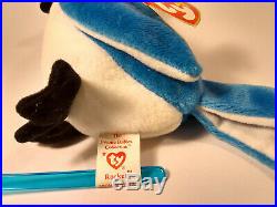 Beanie Babies'Rocket' ULTRA RARE tush tag out of print Vintage 1997