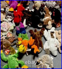 Beanie Babies Tags Lot Of 86 Some Rare And Tag Flaws Excellent Condition