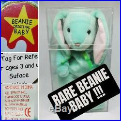 Beanie Babies Ty Original Baby Hippity Rabbit RARE- Retired Errors
