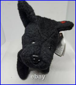 Beanie Babies Ty Original Baby Retired Scottie RARE Spelling & Birthday Errors