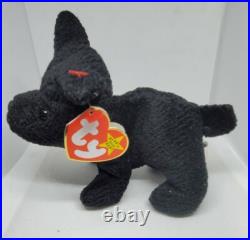 Beanie Babies Ty Original Baby Retired Scottie RARE Spelling & Birthday Errors
