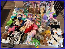 Beanie Babies, many unopened, rare and witherrors. Total 69 see Descriptions Beanie Babies, many unopened, rare and witherrors. Total 69 see Descriptions