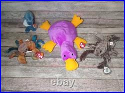 Beanie Baby Collection Rare Pieces Included in Lot, 65 in Total