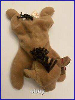 Beanie Baby Derby the Horse Ty RARE Tag Errors and PVC Pellets Retired #4008
