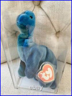 Beanie Baby Dino Lot Rex, Steg, And Bronty ULTRA RARE COLLECTION