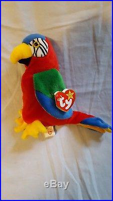 Beanie Baby JABBER THE PARROT Excellent Condition Major Tag Errors RARE RARE