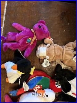 Beanie Baby Lot Rare 13 in total. All retired in the mid 90s Valentina, Fortune
