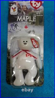 Beanie Baby Maple The Bear -1999 McDonald's Rare Errors 1993/OAKBROOK, MWMT Beanie Baby Maple The Bear -1999 McDonald's Rare Errors 1993/OAKBROOK, MWMT