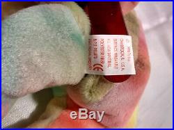 Beanie Baby Peace Bear Rare tag errors! Vintage 1996