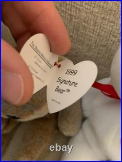 Beanie Baby Rare Retired Collection, (Patti 1992, Batty 1996 Valentino 1994)
