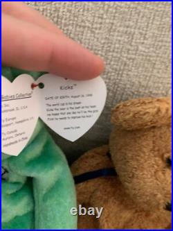 Beanie Baby Rare Retired Collection, (Patti 1992, Batty 1996 Valentino 1994)